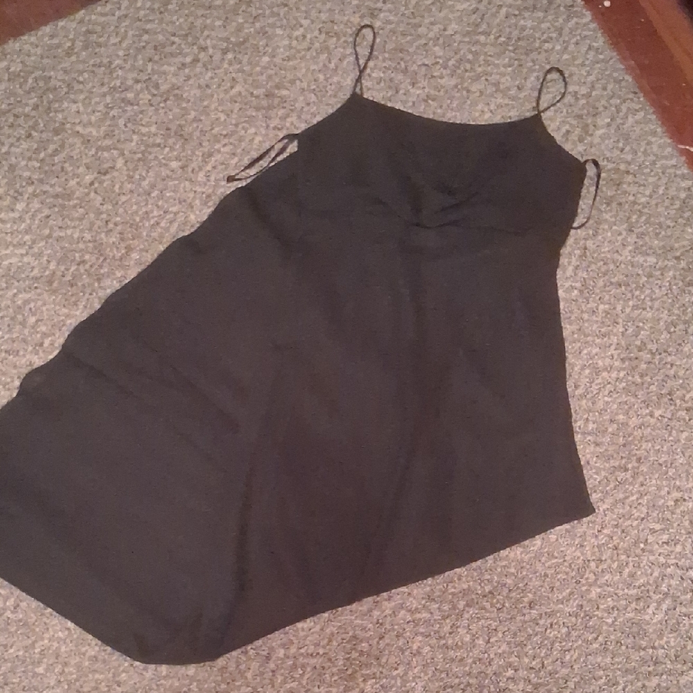Elegant Black Spaghetti Strap Dress